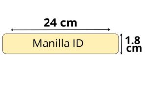 Medida de manilla de identificación ID