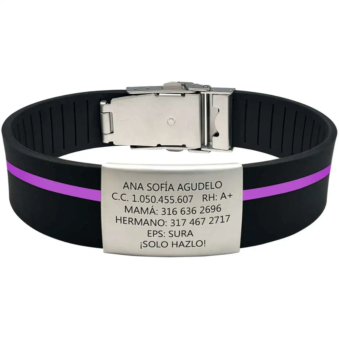 manilla-de-identificacion-en-acero-inoxidable-con-datos-personales-y-contactos-de-emergencia